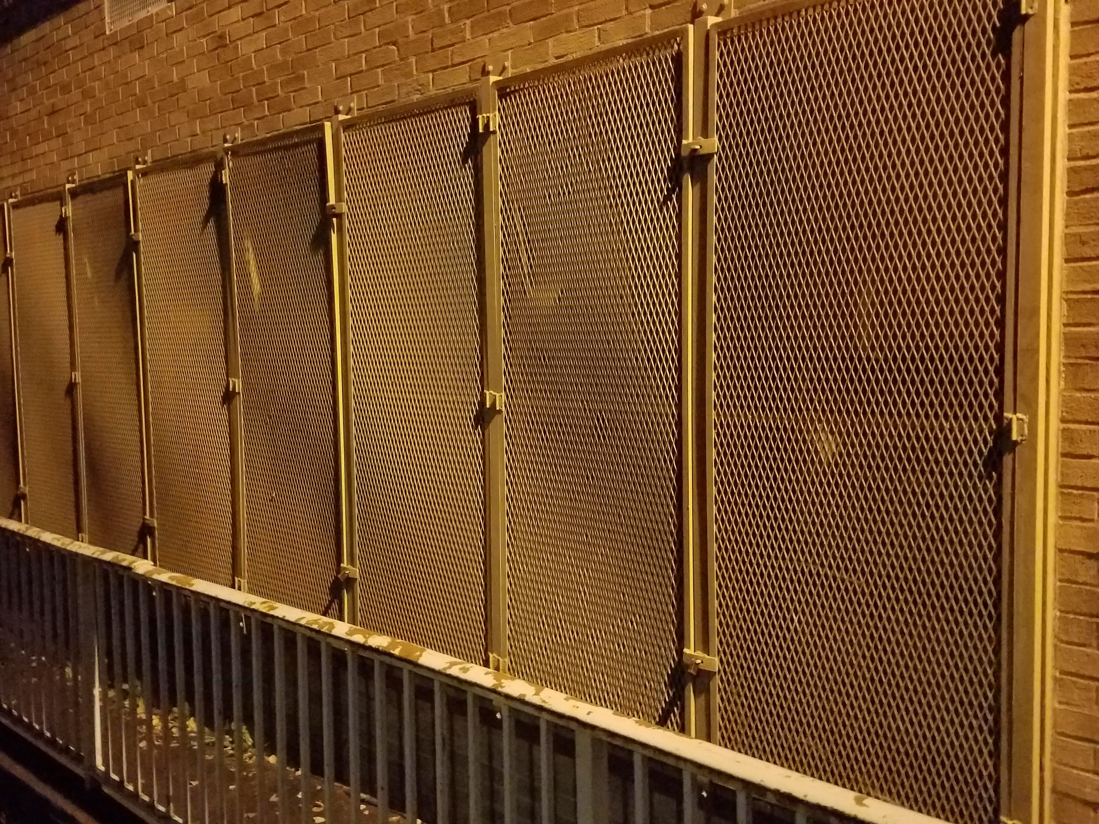 An abstract of a fence